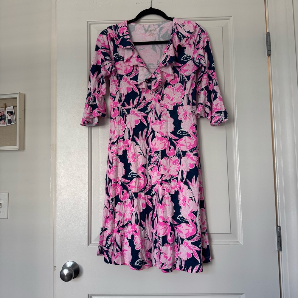 Lilly Pulitzer Stirling Flamingo Dress